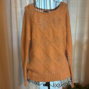 American Eagle Outfitters Sweater Blush Pink Knit Women’s L